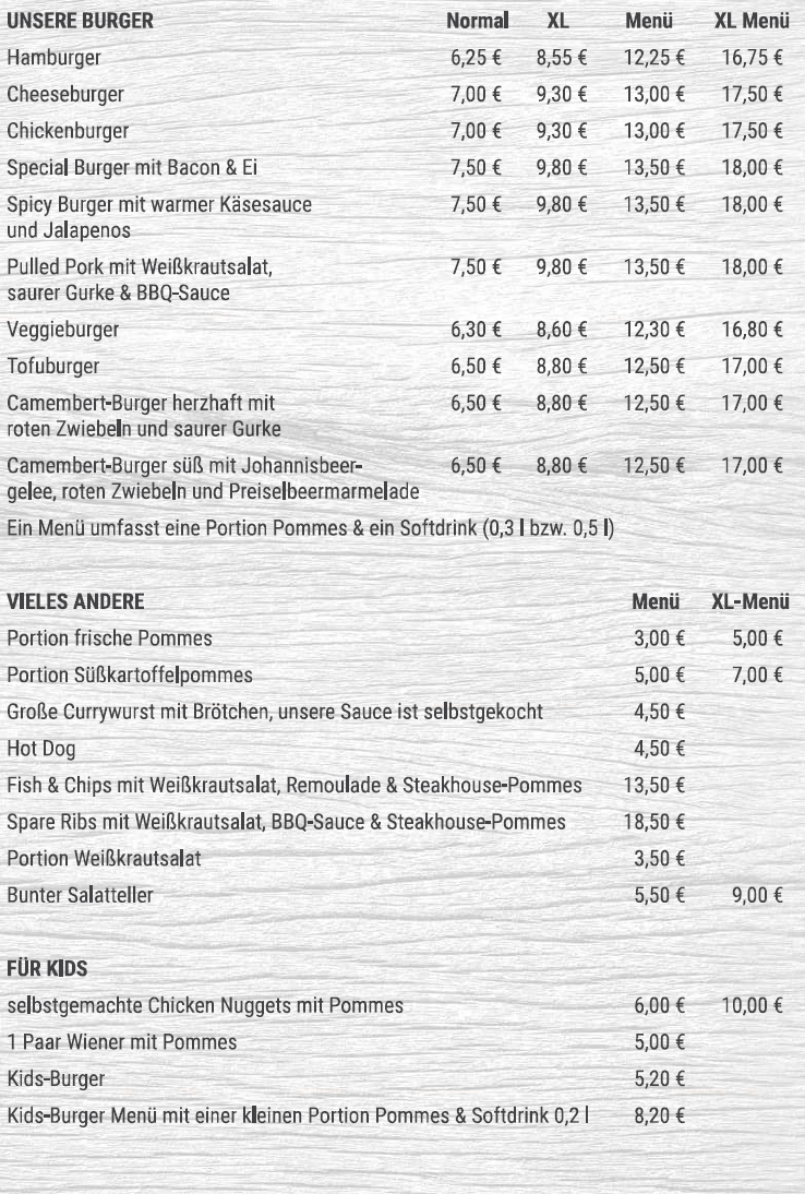 speisekarte